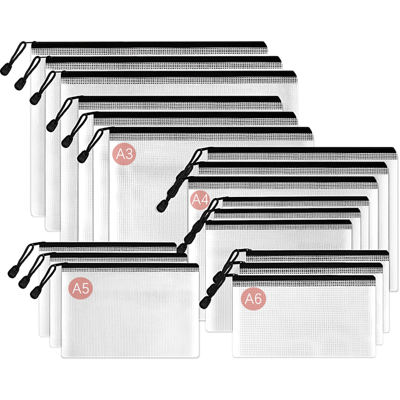 File Folder Hanging - Siatkowa torba z zamkiem błyskawicznym, wodoodporna