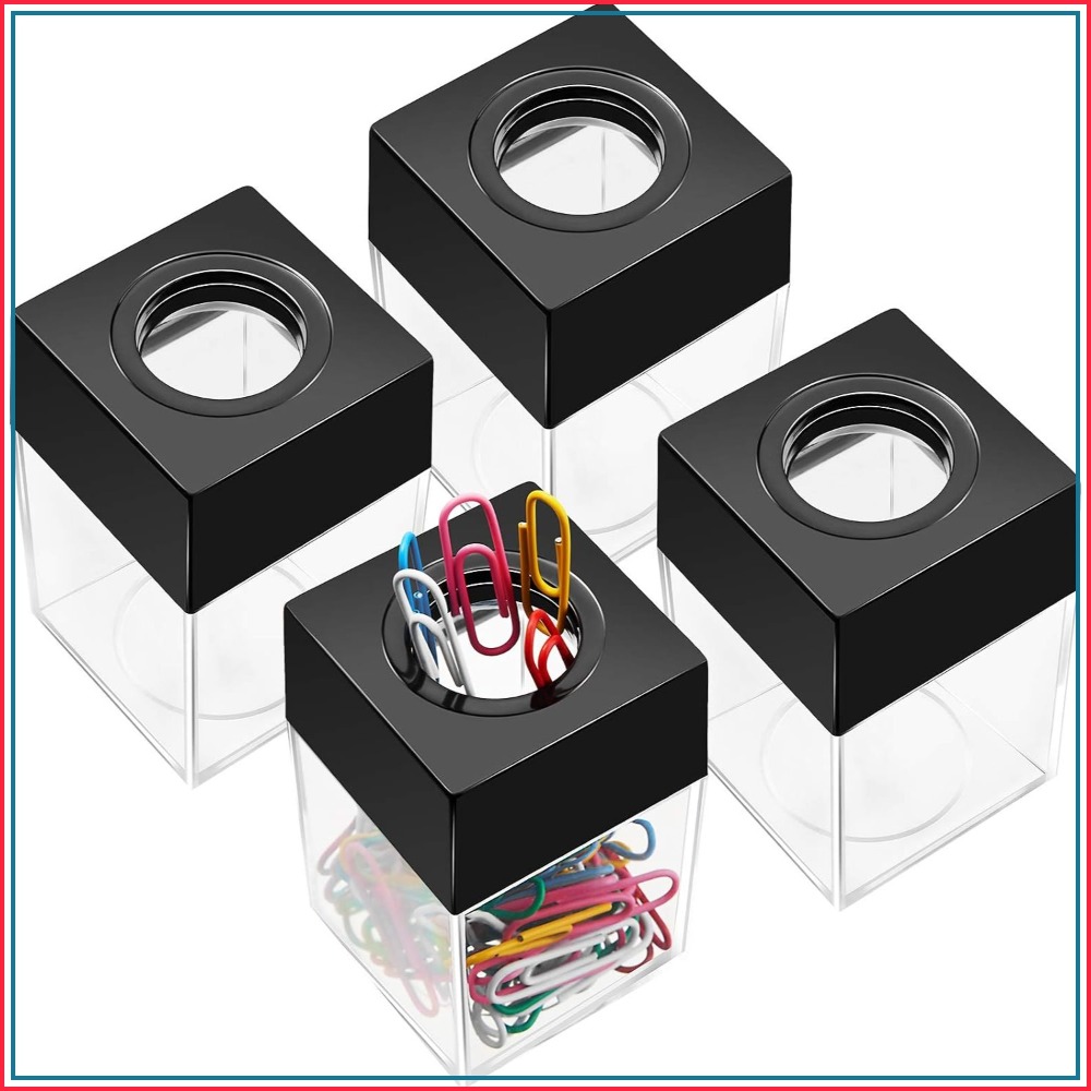 Paperclip Magnetic Set - Zestaw 4 magnetycznych pojemników na spinacze