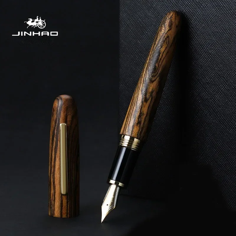 Stationery Supply Business - Jinhao 9056 Naturalne drewno Ręcznie robione