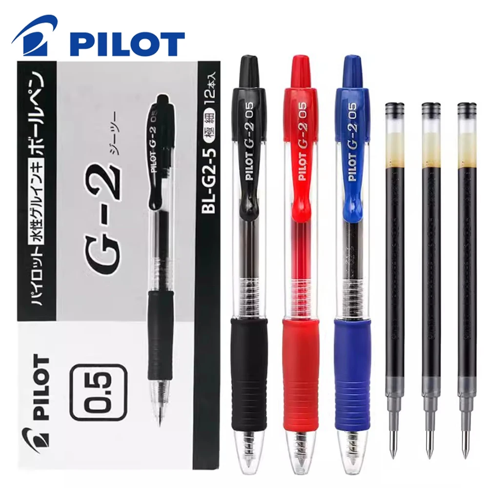 Pilot Pen G2 - Zestaw 6 szt. japońskich długopisów żelowych