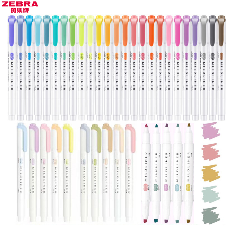 Zebra Pen Mildliner - 1/3 szt. ZEBRA MILDLINER WKT7 zakreślacze,
