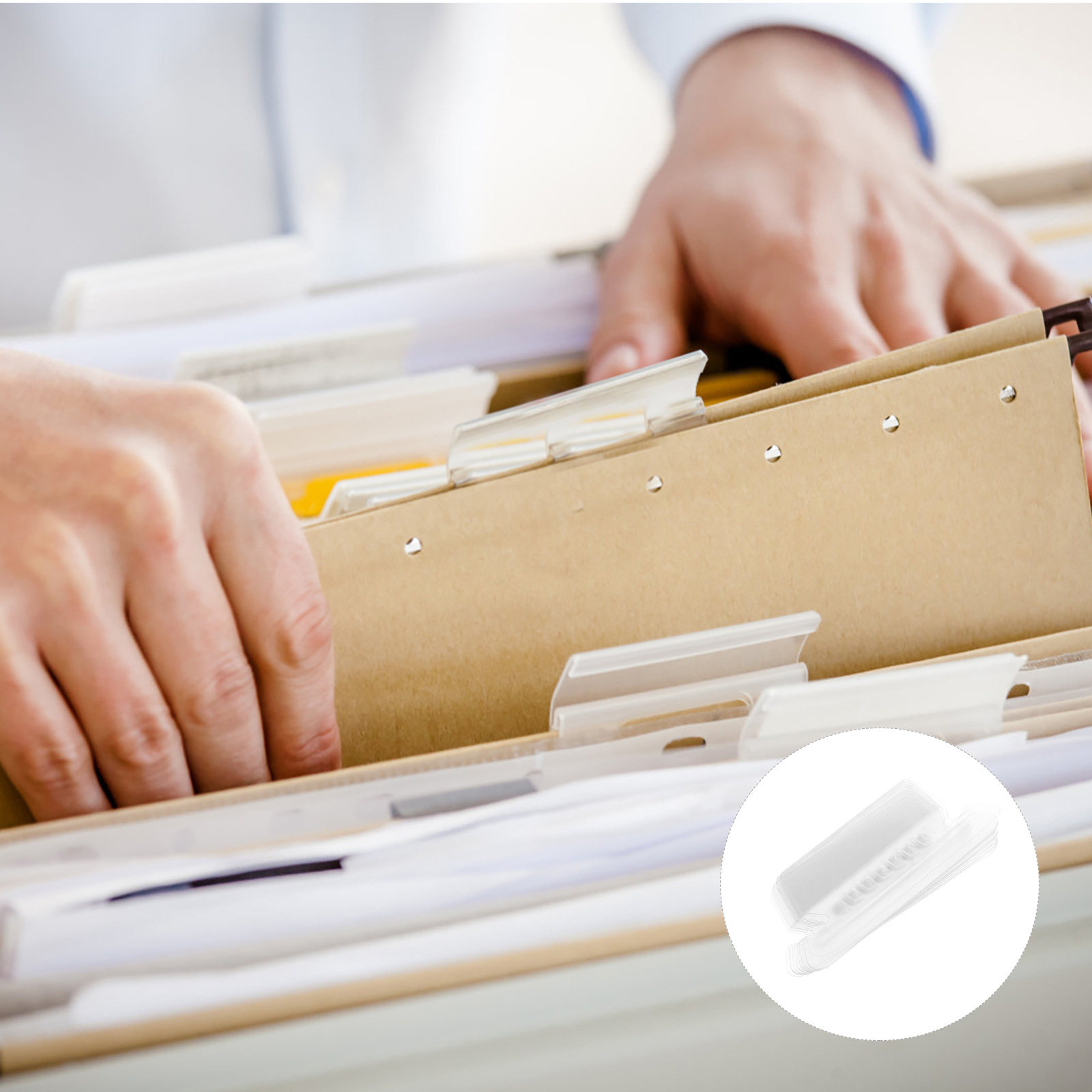 File Folder Hanging - 100 szt. zawieszek do teczek na
