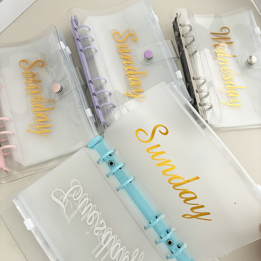 Planner Weekly Budget - Sharkbang 1 zestaw A6 Macarone Binder