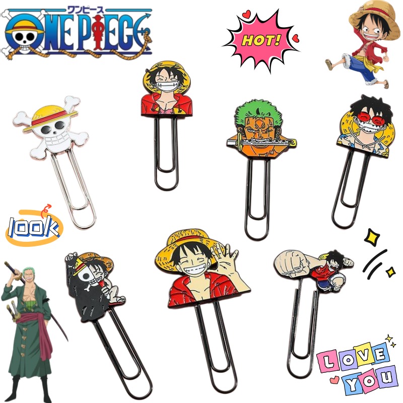 Paperclip Magnetic Set - Nowe artykuły papiernicze One Piece Luffy