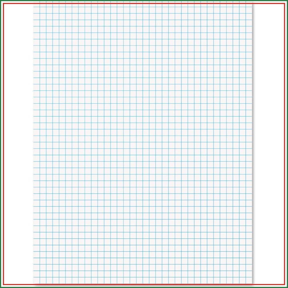 Graph Paper Pad - Blok papieru w kratkę Quad Ruled,