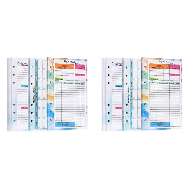 Planner Weekly Budget - Zestaw N36R-2 Wkład do planera budżetowego