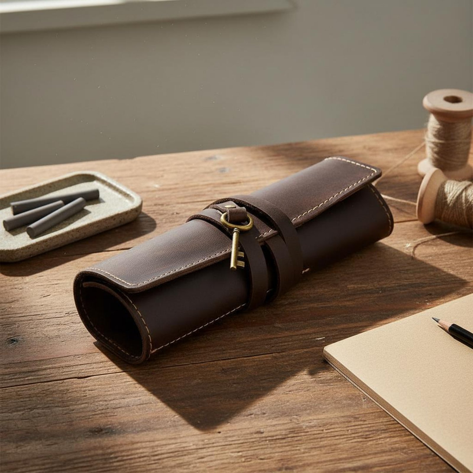 Skórzane składane etui na przy – Pen Pouch Roll recenzja i cena