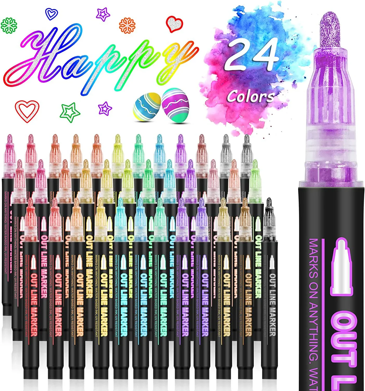 36-kolorowy długopis artystycz – Highlighter Set Pastel recenzja i cena