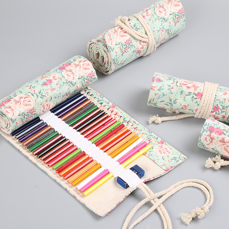 Piórnik zwijany z płótna w kwi – Pen Pouch Roll recenzja i cena
