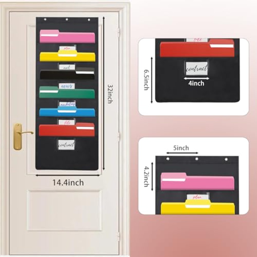 Czarny wiszący organizer na do – File Folder Hanging recenzja i cena