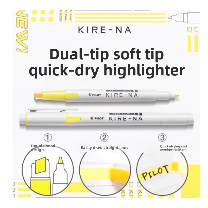 PILOT KIRE-NA Zestaw Zakreślac – Highlighter Set Pastel recenzja i cena