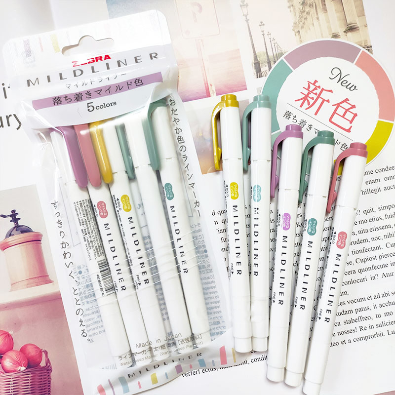 NOWE markery rozświetlacze zeb – Highlighter Set Pastel recenzja i cena