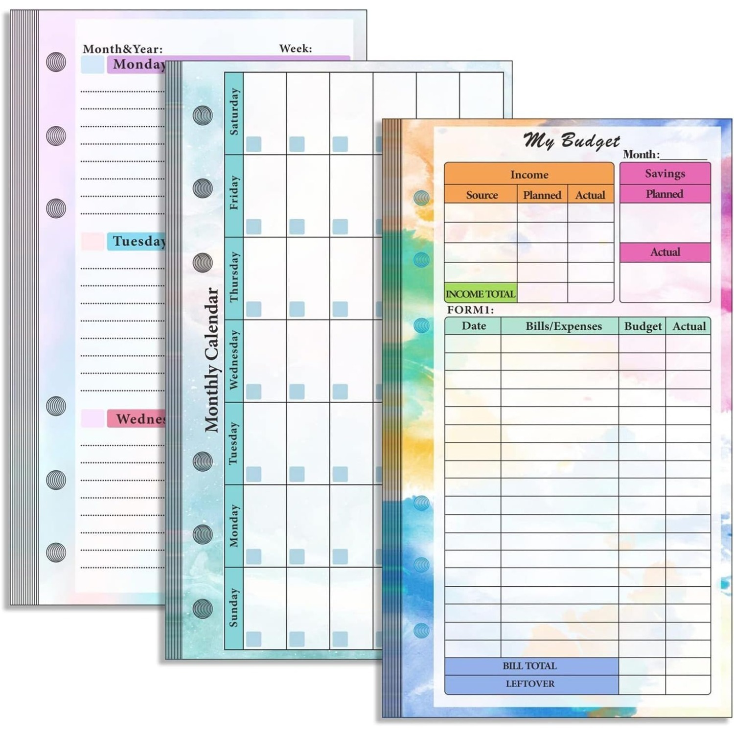 Zestaw wkładek do segregatora  – Planner Weekly Budget recenzja i cena