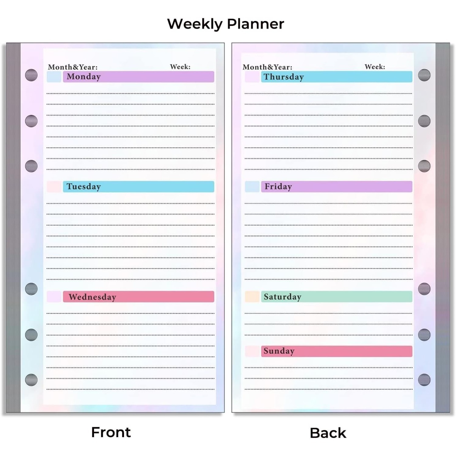Zestaw wkładek do segregatora  – Planner Weekly Budget recenzja i cena