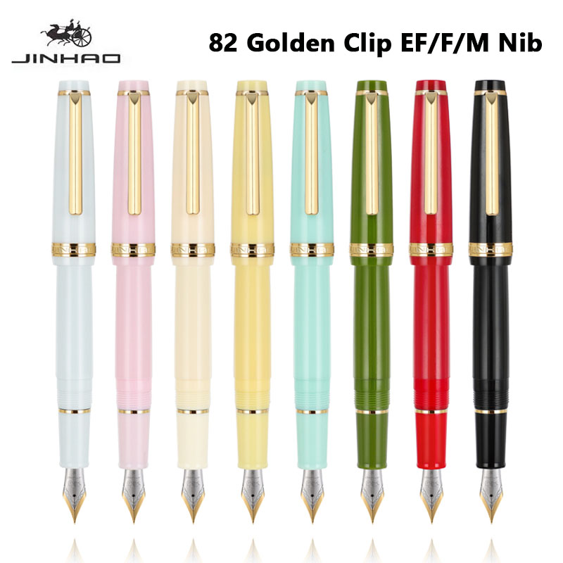 Jinhao 82 pióro wieczne złoty  – Office Stationery Supply Business recenzja i cena