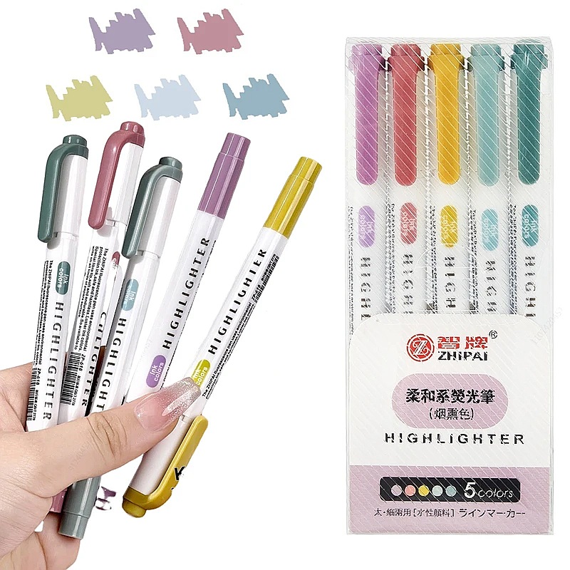 6 szt./zestaw pastelowych zakr – Highlighter Set Pastel recenzja i cena