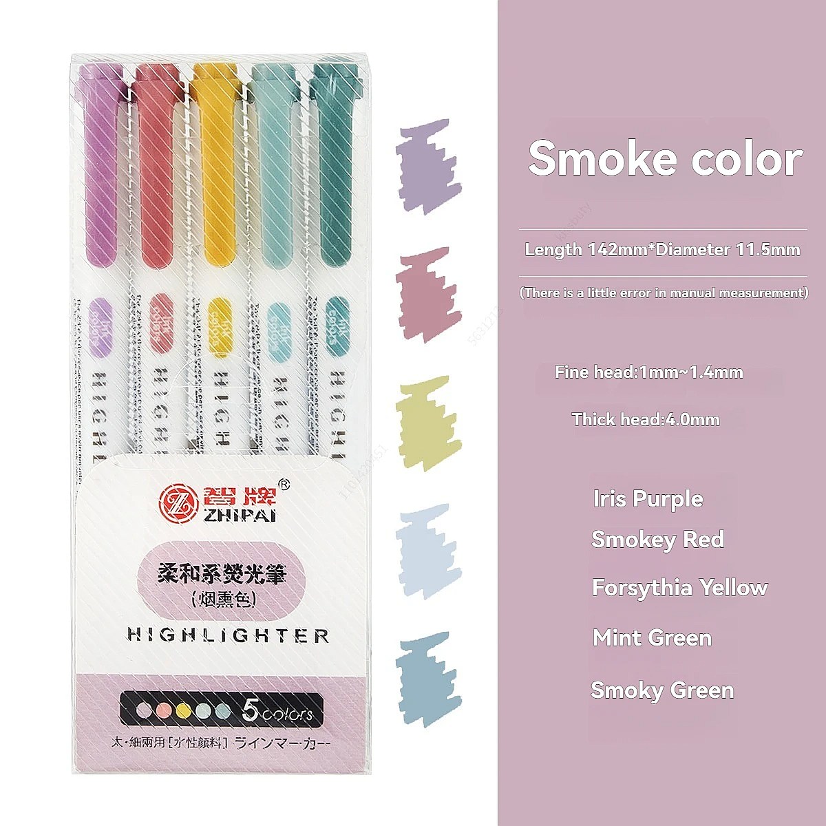 6 szt./zestaw pastelowych zakr – Highlighter Set Pastel recenzja i cena